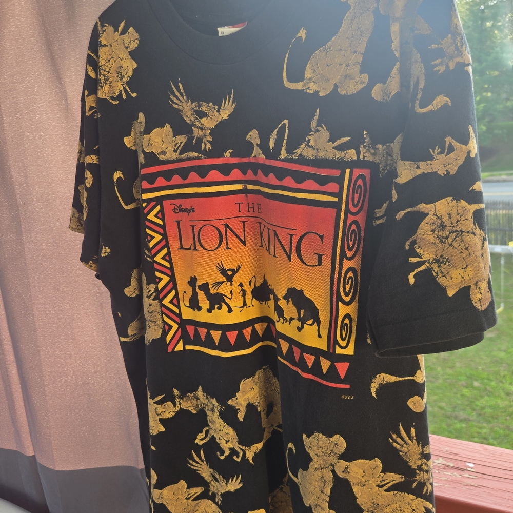 Disney The Lion King Black and Gold Kids T-Shirt